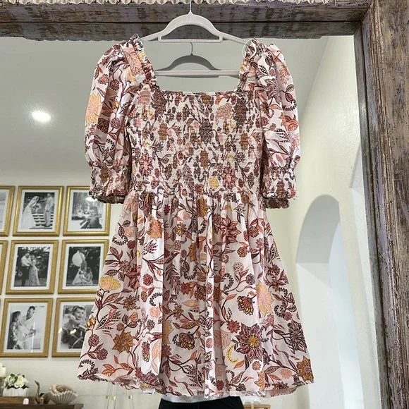 1. State Floral Dress with Puff Sleeves - Picture 7 of 7